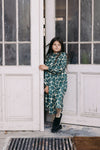 Robe LAZLO Big flower green