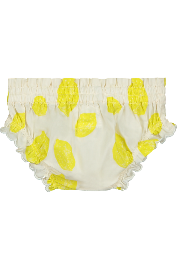 Bloomer BETTY couche culotte élastique pour bébé mixte unisexe en coton 100% bio certifié GOTS style vintage motif citrons