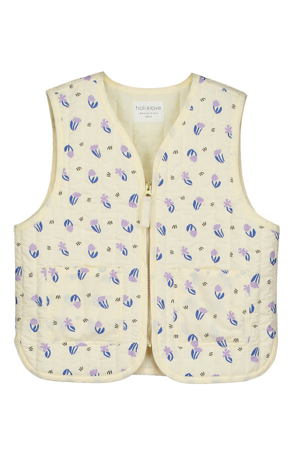 Gilet sans manches IGOR Little flower beige